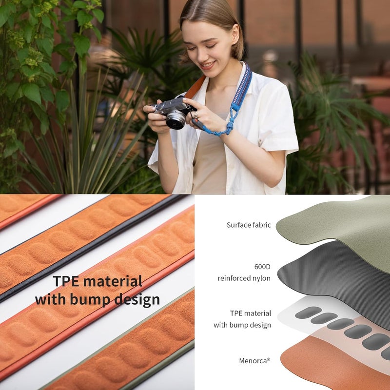 PGYTECH Camera Strap Air for Mirrorless Camera Shoulder Strap Adjustable Neck Strap Light for Sony ZV-E10 for Canon G7 X (Tribal Geometric) - Image 2